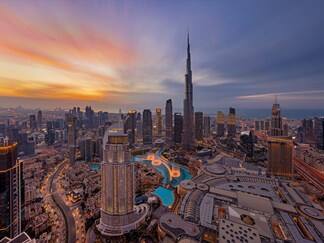 أفق دبي ناطحات سحاب برج خليفة