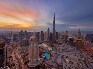 أفق دبي ناطحات سحاب برج خليفة